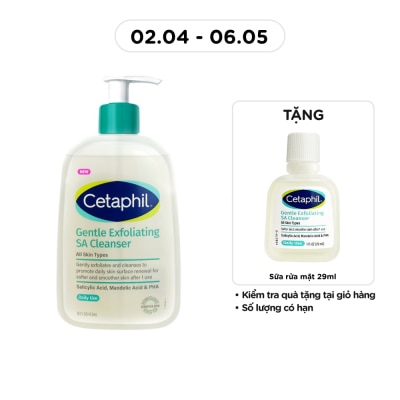 CETAPHIL - Sữa Rửa Mặt Cetaphil Gentle Exfoliating SA Cleanser 473ml