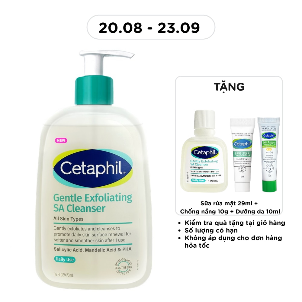 Sữa Rửa Mặt Cetaphil Gentle Exfoliating SA Cleanser 473ml image