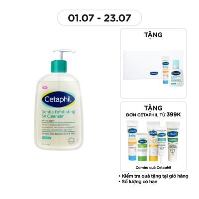 CETAPHIL Sữa Rửa Mặt Cetaphil Gentle Exfoliating SA Cleanser 473ml