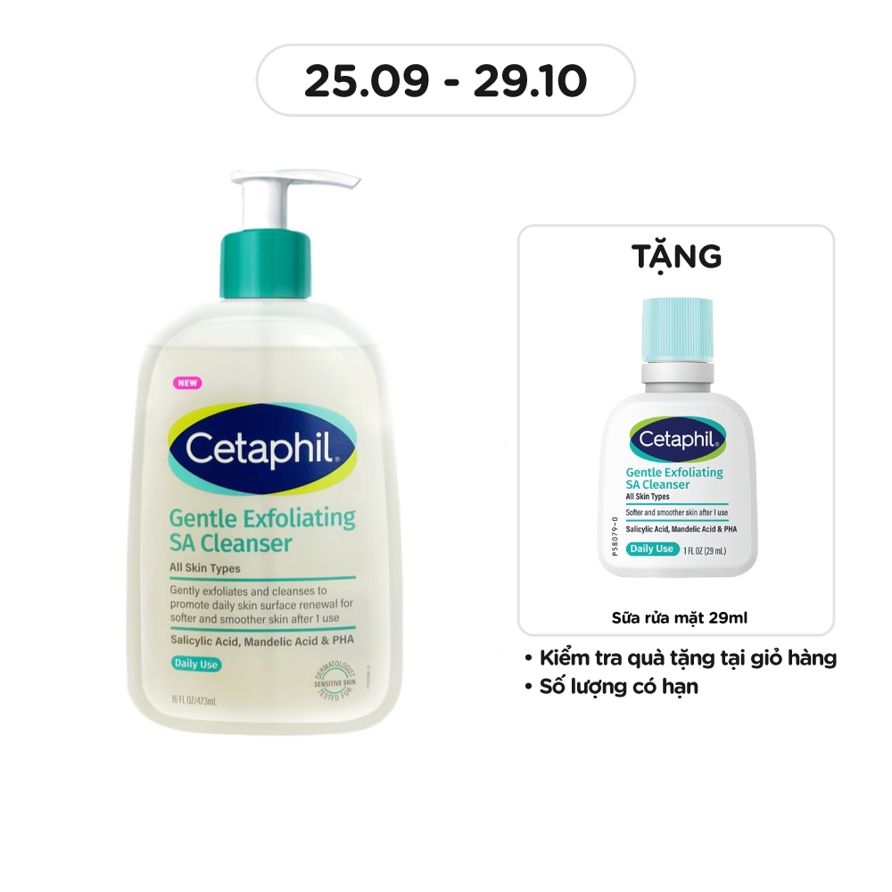 Sữa Rửa Mặt Cetaphil Gentle Exfoliating SA Cleanser 473ml