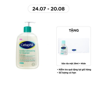 CETAPHIL Sữa Rửa Mặt Cetaphil Gentle Exfoliating SA Cleanser 473ml