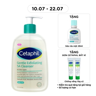 CETAPHIL - Sữa Rửa Mặt Cetaphil Gentle Exfoliating SA Cleanser 473ml