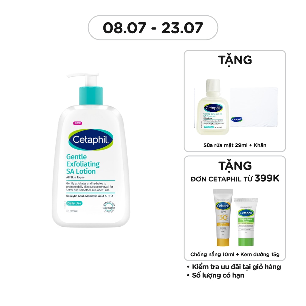 Sữa Dưỡng Ẩm Cetaphil Gentle Exfoliating SA Lotion 236ml