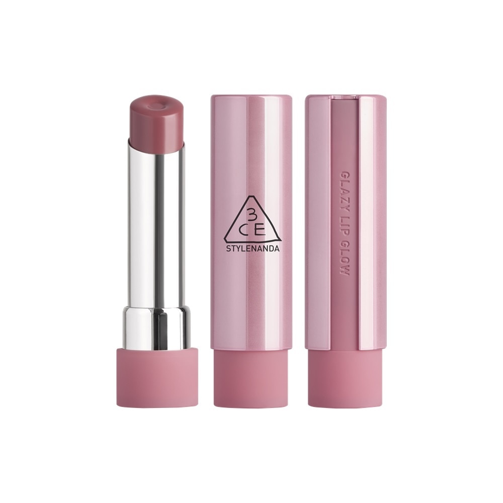 Son Bóng Dưỡng Môi 3CE Glazy Lip Glow 5g .#31 Lavender Cream Hoa Hông Tím
