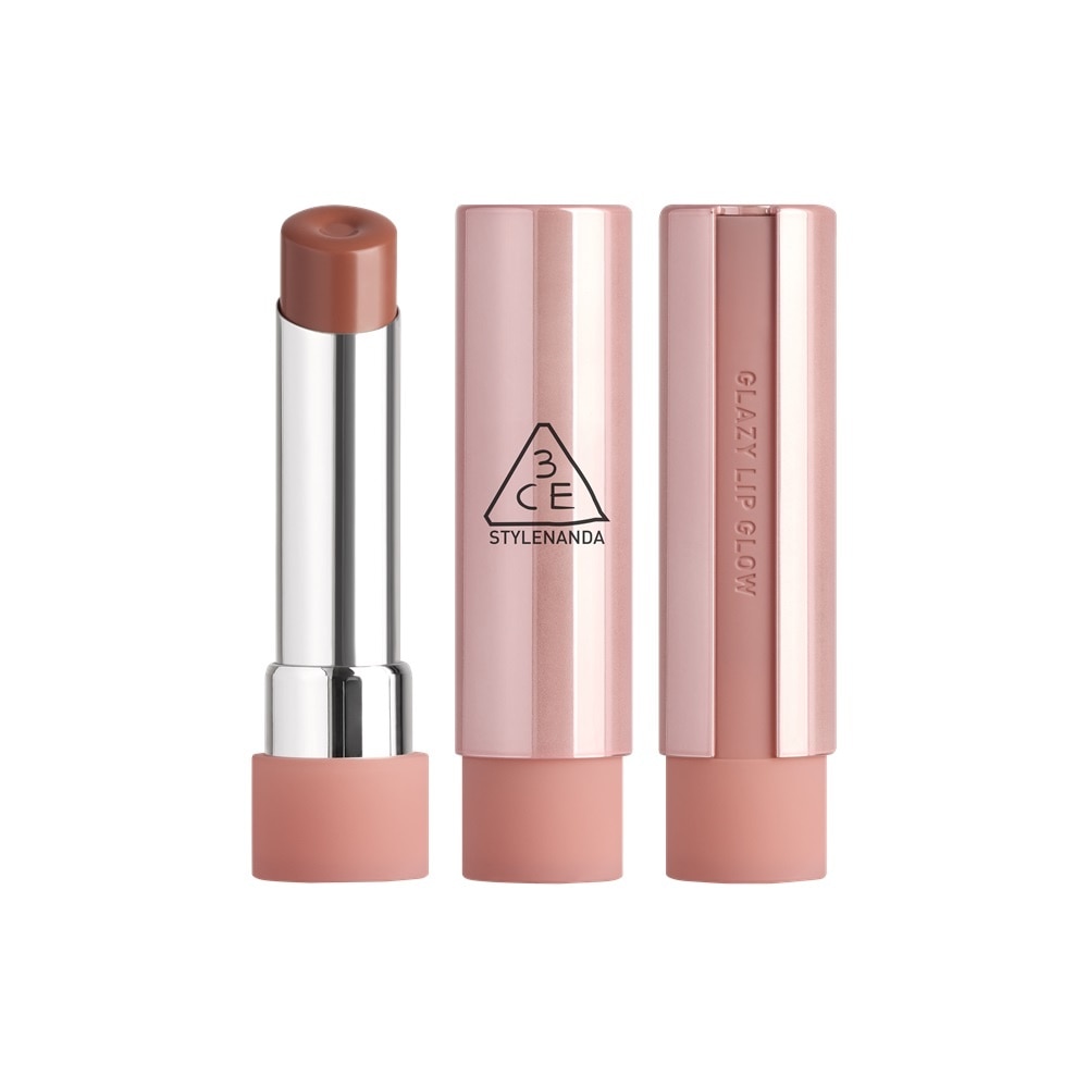 Son Bóng Dưỡng Môi 3CE Glazy Lip Glow 5g .#32 Peachy Filling Cam Đào Ngọt image