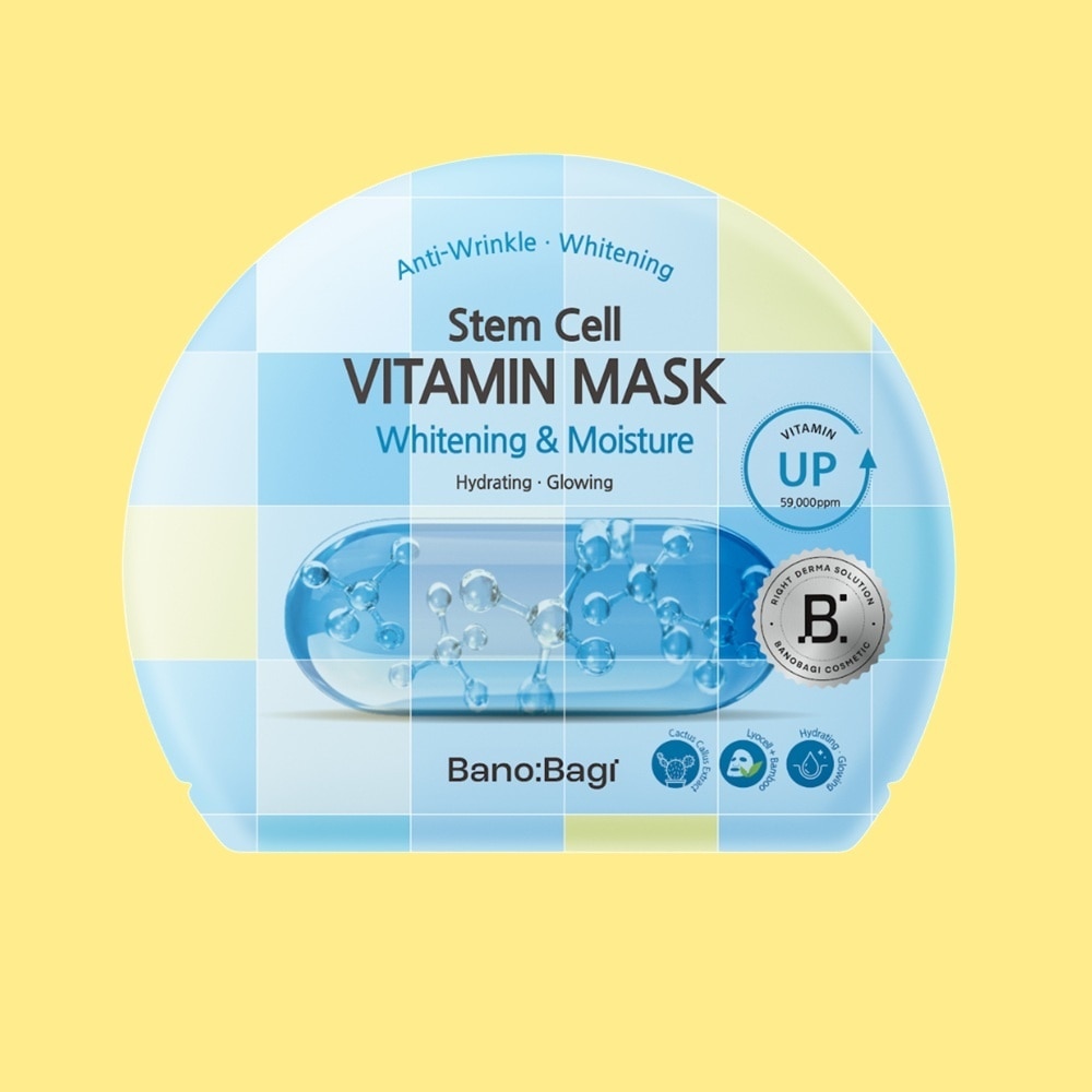 Mặt Nạ Banobagi Stem Cell Vitamin Mask Cấp Ẩm, Sáng Da Whitening & Moisture 30g
