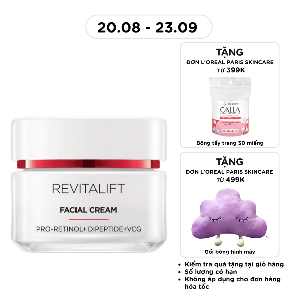 Kem Dưỡng Ban Ngày L'Oréal Paris Căng Sáng Và Tươi Trẻ Làn Da Revitalift Advanced Facial Cream 50ml image