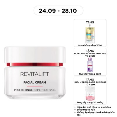 L'OREAL PARIS Kem Dưỡng Ban Ngày L'Oréal Paris Căng Sáng Và Tươi Trẻ Làn Da Revitalift Advanced Facial Cream 50ml image