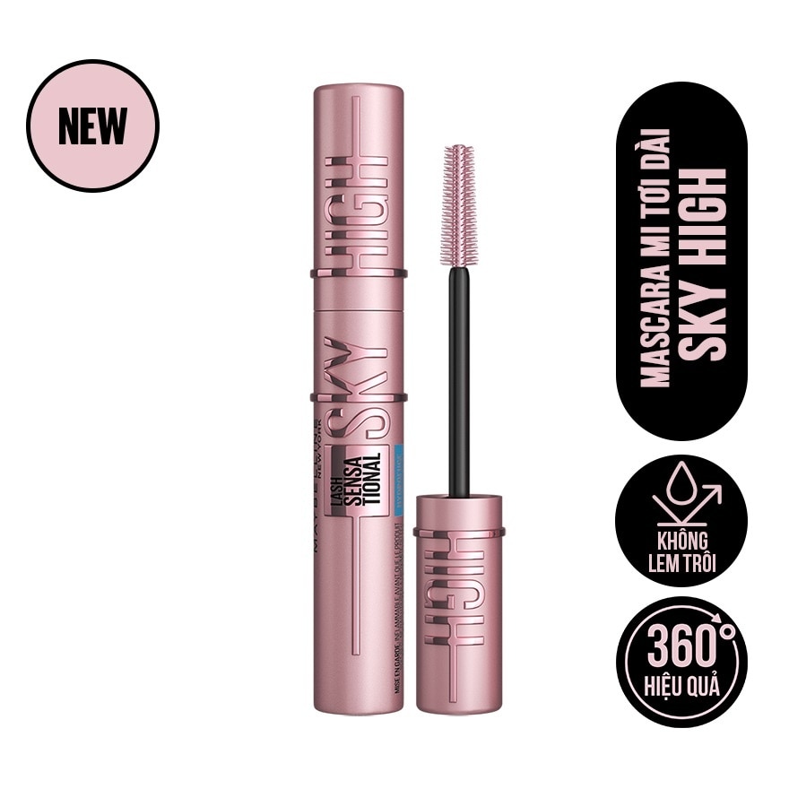Mascara Không Lem Trôi Maybelline Lash Sensational Sky High Waterproof 6ml.#Very Black