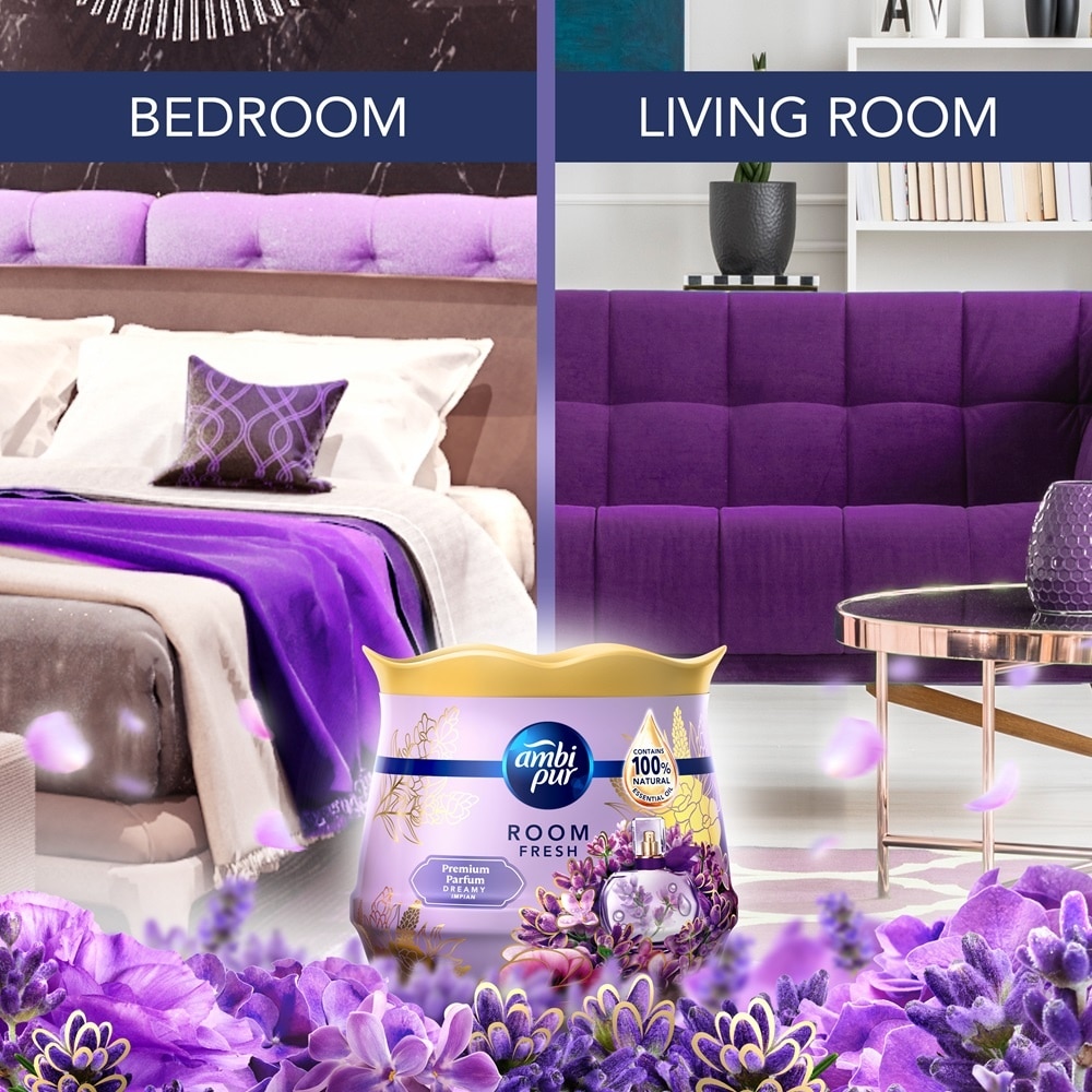 Sáp Thơm Ambipur Hương Nước Hoa Mộng Mơ 180g