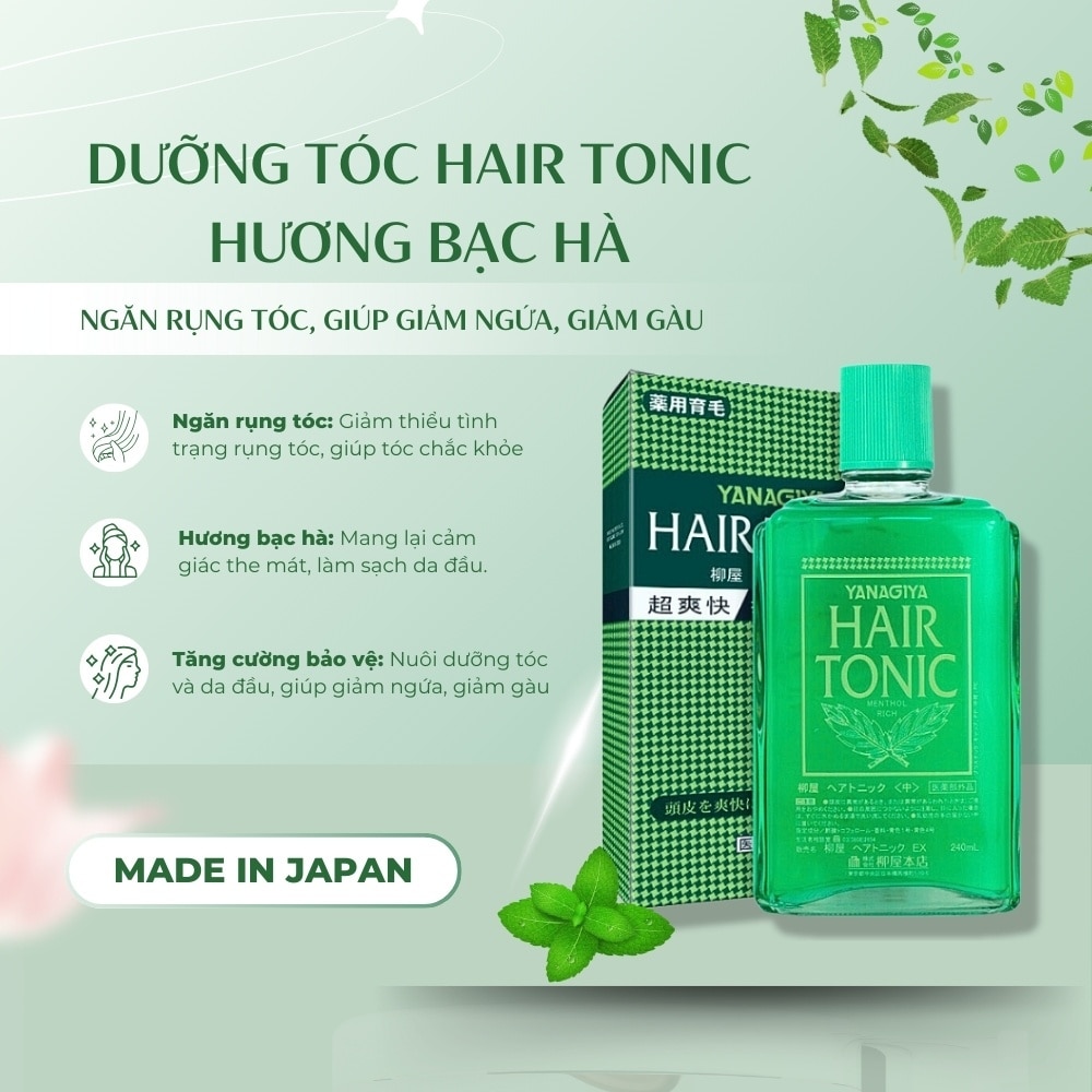 Sản Phẩm Dưỡng Tóc Yanagiya Hair Tonic (Medium)