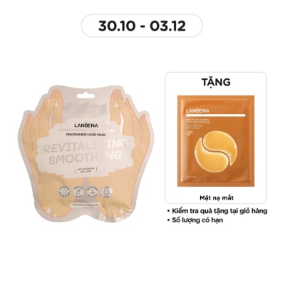 LANBENA Mặt Nạ Tay Lanbena Dưỡng Trắng Da Niacinamide Hand Mask 1 Đôi
