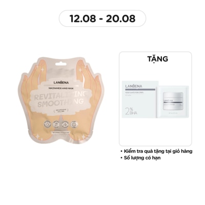 LANBENA Mặt Nạ Tay Lanbena Dưỡng Trắng Da Niacinamide Hand Mask 1 Đôi