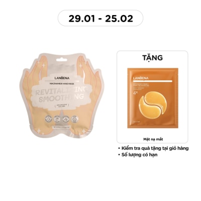 LANBENA Mặt Nạ Tay Lanbena Dưỡng Trắng Da Niacinamide Hand Mask 1 Đôi
