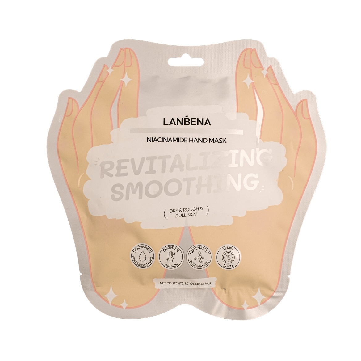 Mặt Nạ Tay Lanbena Dưỡng Trắng Da Niacinamide Hand Mask 1 Đôi