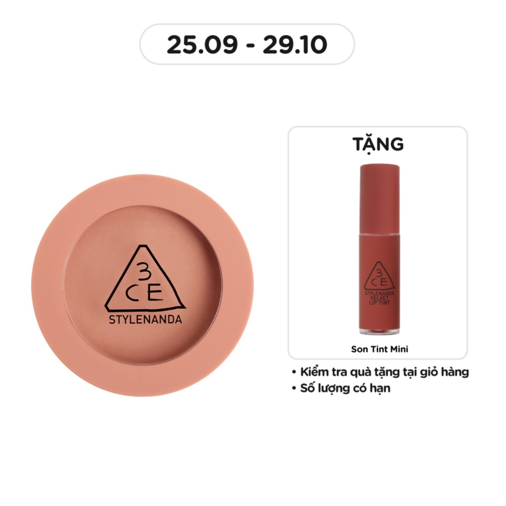 Phấn Má Hồng 3CE Face Blush 5.5g .#Rose Beige