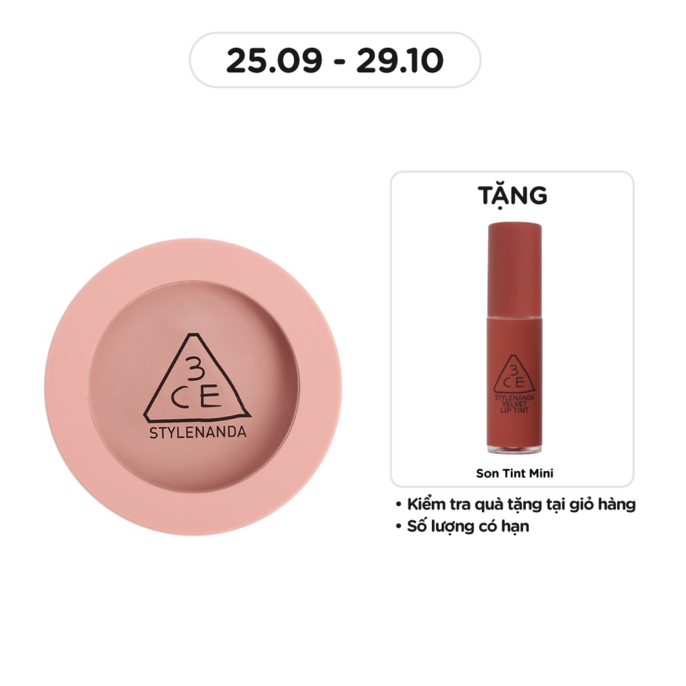 Phấn Má Hồng 3CE Face Blush 5.5g .#Mono Pink