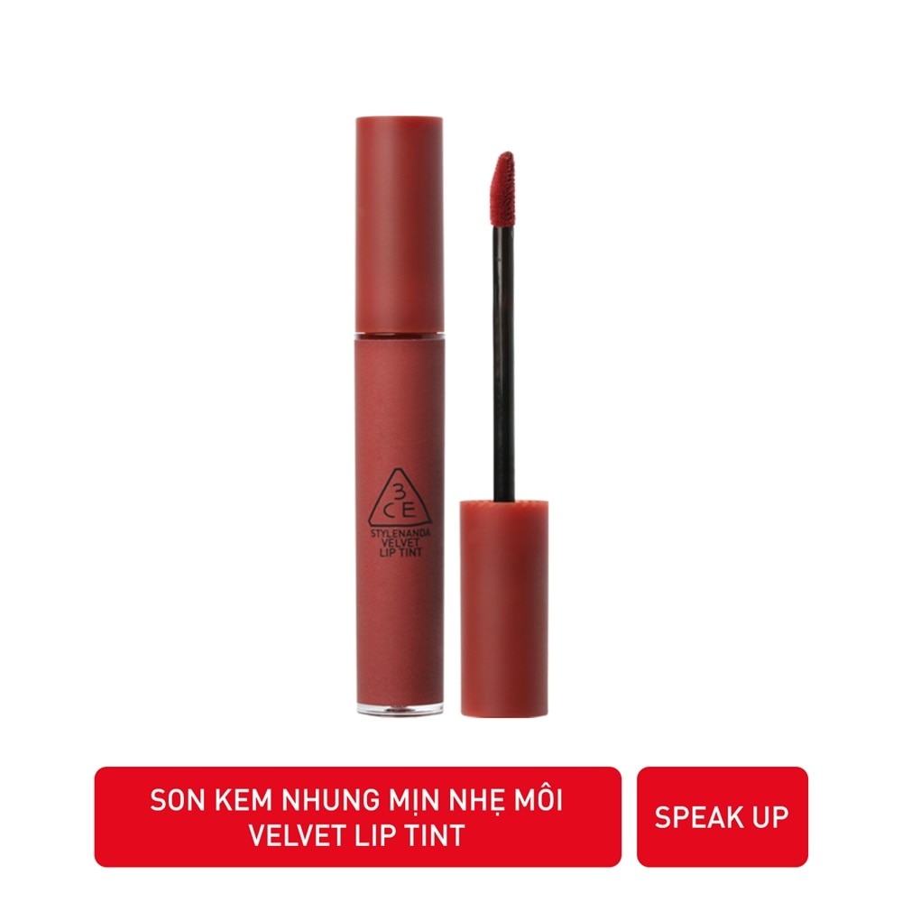 Son Kem Lì 3CE Velvet Lip Tint 4g .#Speak Up Lê Đỏ Ngâm
