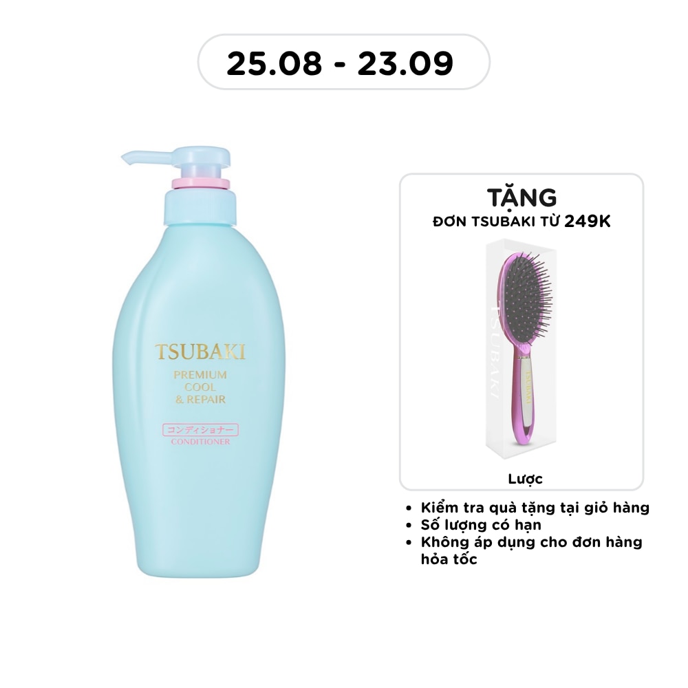 Dầu Xả Phục Hồi Sạch Dầu Mát Lạnh Tsubaki Premium Cool & Repair Conditioner F 450ml image