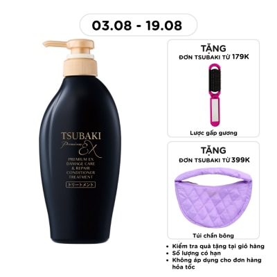 TSUBAKI - Dầu Xả Phục Hồi Chuyên Sâu Tsubaki Premium Ex Damage Care & Repair Conditioner Treatment 450ml image