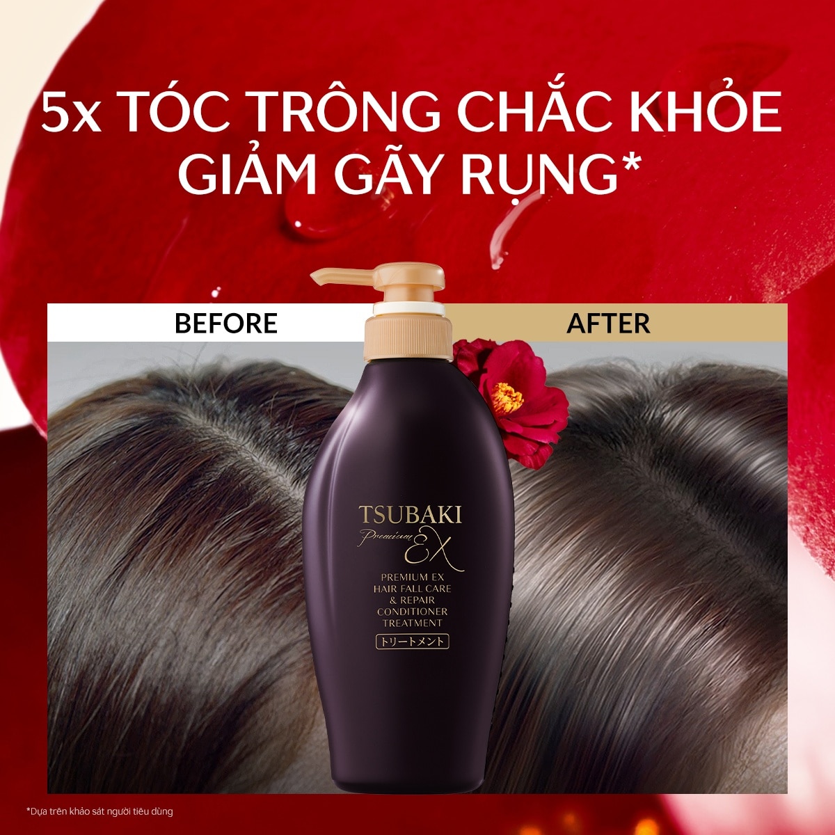 Tsubaki Premium Ex Hair Fall Care&Repair Conditioner Treatment 450ml