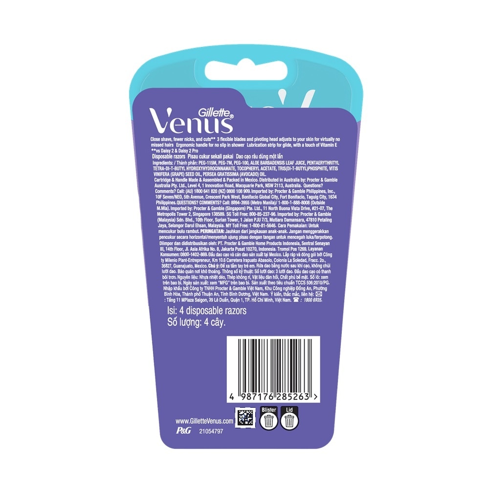 Dao Cạo Gillette Venus Daisy3 Pro 4 Cái