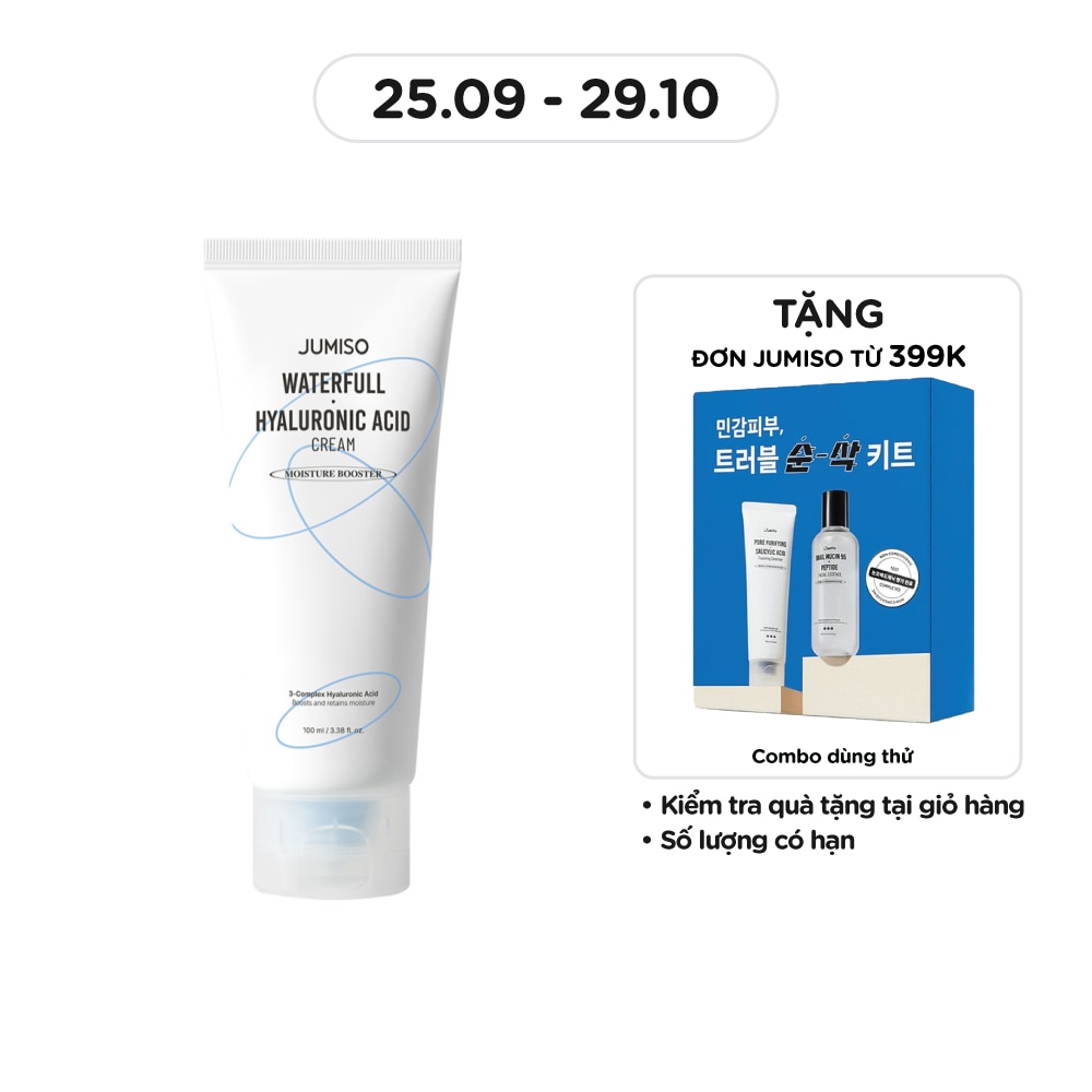 Kem Dưỡng Ẩm JUMISO Waterfull Hyaluronic Acid Cream 100ml