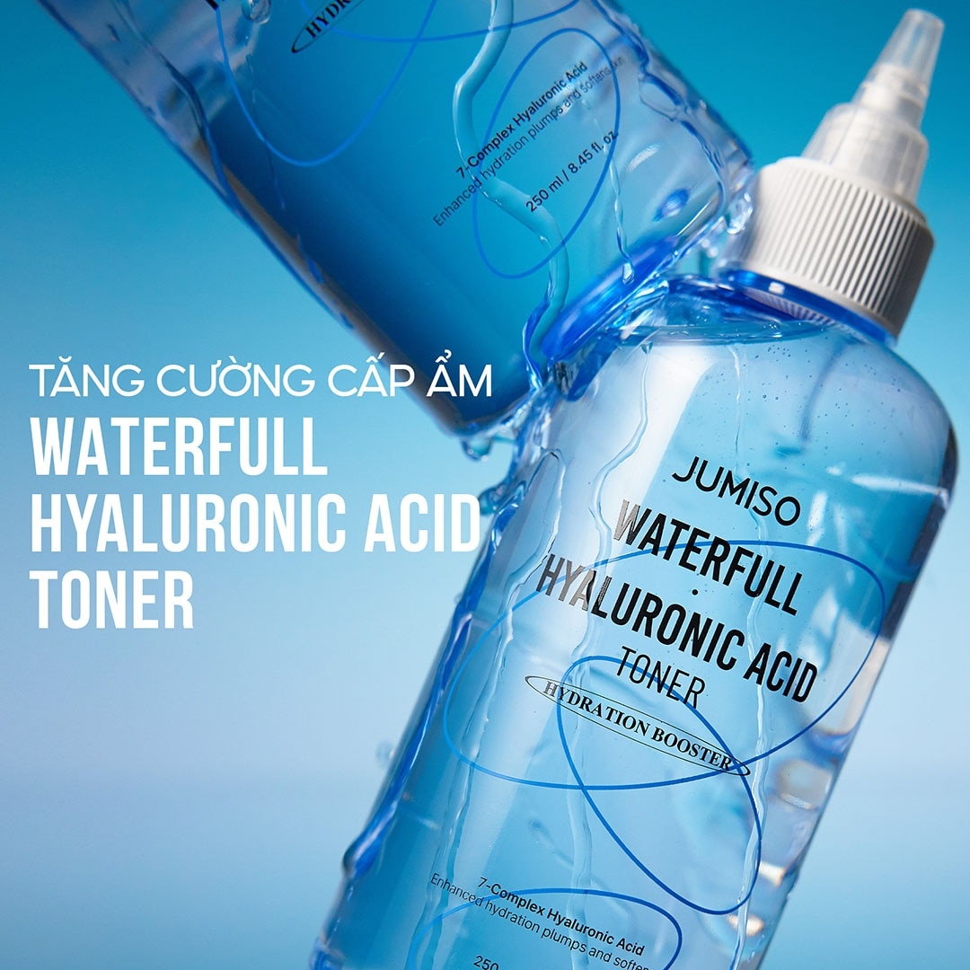 Nước Hoa Hồng JUMISO Waterfull Hyaluronic Acid Toner 250ml
