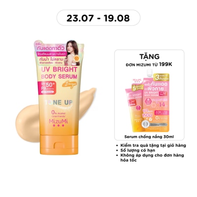 MIZUMI - Kem Chống Nắng Nâng Tone Mizumi UV Bright Body Serum Beige SPF50+ PA++++ 120g image