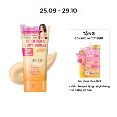 MIZUMI Kem Chống Nắng Nâng Tone Mizumi UV Bright Body Serum Beige SPF50+ PA++++ 120g