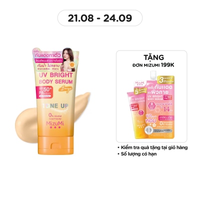 MIZUMI Kem Chống Nắng Nâng Tone Mizumi UV Bright Body Serum Beige SPF50+ PA++++ 120g