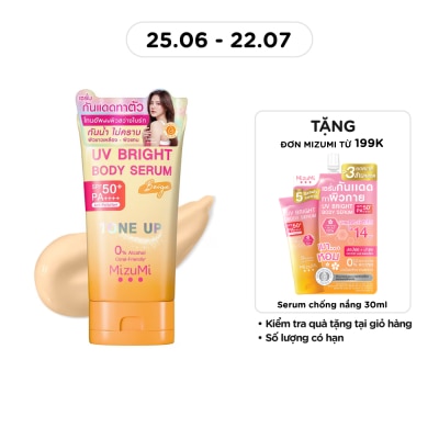 MIZUMI - Kem Chống Nắng Nâng Tone Mizumi UV Bright Body Serum Beige SPF50+ PA++++ 120g