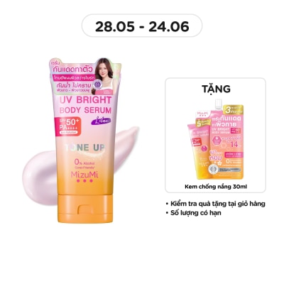 MIZUMI - Kem Chống Nắng Nâng Tone Mizumi UV Bright Body Serum Lilac SPF50+ PA++++ 120g