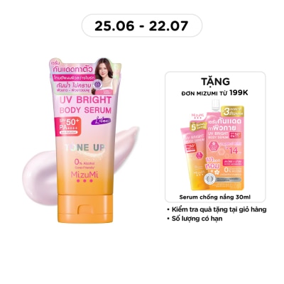 MIZUMI - Kem Chống Nắng Nâng Tone Mizumi UV Bright Body Serum Lilac SPF50+ PA++++ 120g