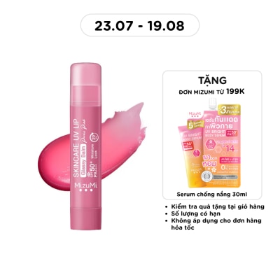 MIZUMI - Son Dưỡng Chống Nắng Mizumi Skincare UV Lip Glassy Balm Paris Pink 3.5g image