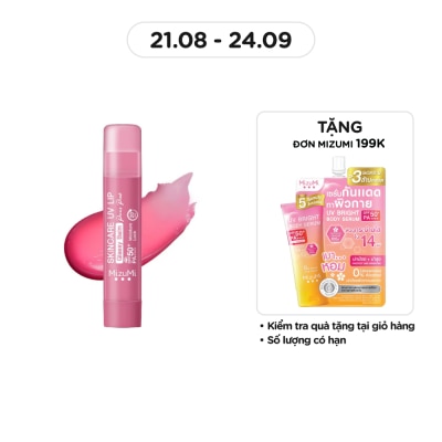 MIZUMI Son Dưỡng Chống Nắng Mizumi Skincare UV Lip Glassy Balm Paris Pink 3.5g