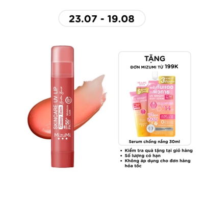 MIZUMI - Son Dưỡng Chống Nắng Mizumi Skincare UV Lip Glassy Balm Boston Brick 3.5g image