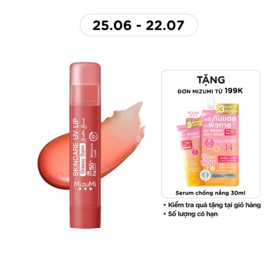 MIZUMI - Son Dưỡng Chống Nắng Mizumi Skincare UV Lip Glassy Balm Boston Brick 3.5g
