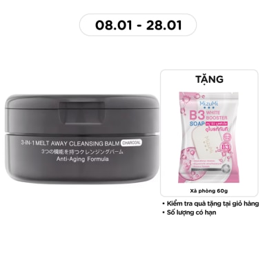 MIZUMI Sáp Tẩy Trang Mizumi 3-In-1 Melt Away Cleansing Balm Charcoal 60ml