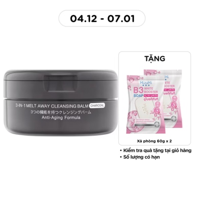 MIZUMI Sáp Tẩy Trang Mizumi 3-In-1 Melt Away Cleansing Balm Charcoal 60ml