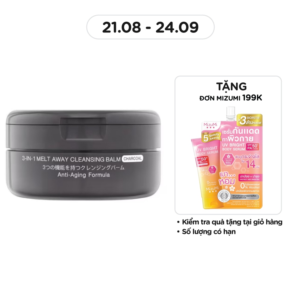 3-In-1 Melt Away Cleansing Balm Charcoal 60ml