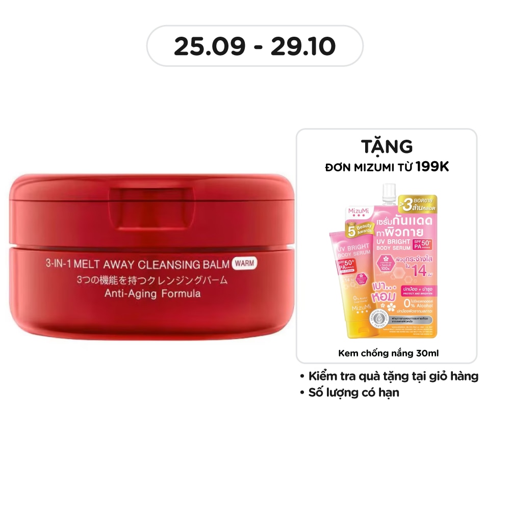 Sáp Tẩy Trang Mizumi 3-In-1 Melt Away Cleansing Balm Warm 60ml