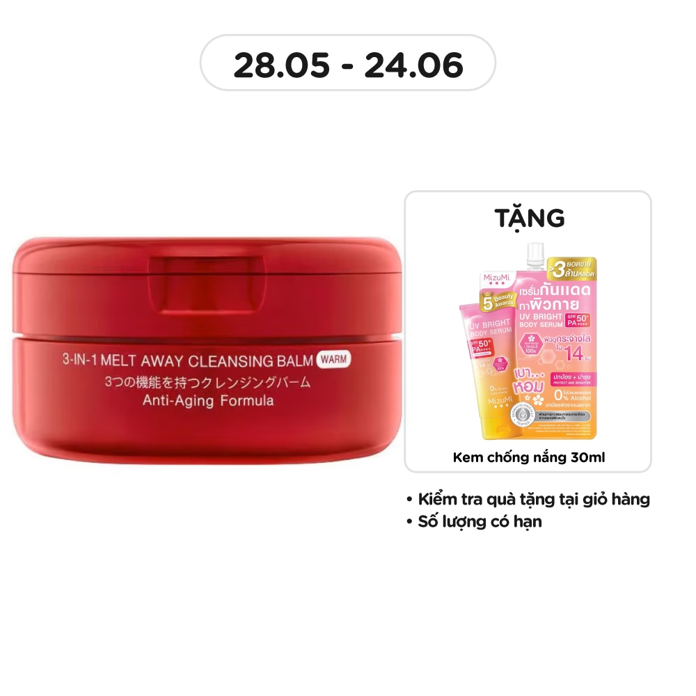Sáp Tẩy Trang Mizumi 3-In-1 Melt Away Cleansing Balm Warm 60ml