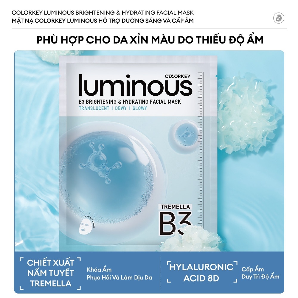 Luminous B3 Brightening & Hydrating Facial Mask 30ml x 10pcs