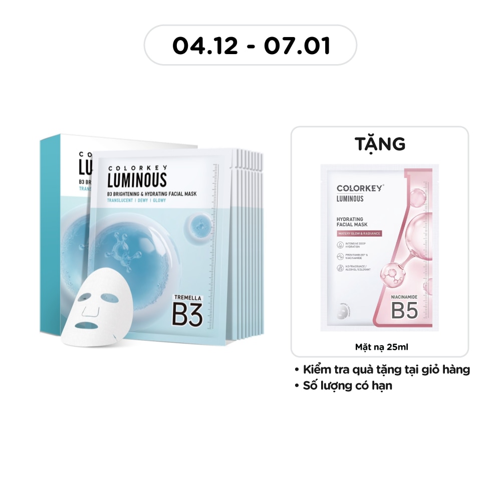 Luminous B3 Brightening & Hydrating Facial Mask 30ml x 10pcs