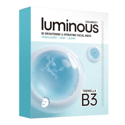 COLORKEY - Luminous B3 Brightening & Hydrating Facial Mask 30ml x 10pcs