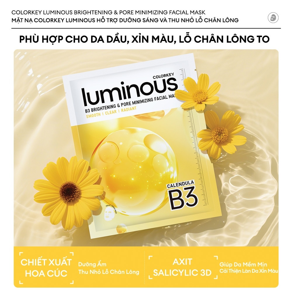Luminous B3 Brightening & Pore Minimizing Facial Mask 30ml