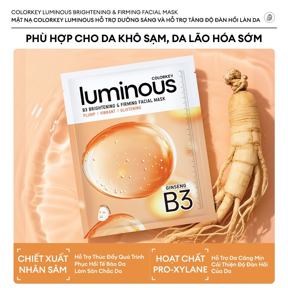 Luminous B3 Brightening & Firming Facial Mask 30ml