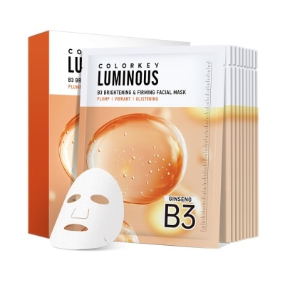 COLORKEY Colorkey Luminous B3 Brightening & Firming Facial Mask 30ml x 10pcs