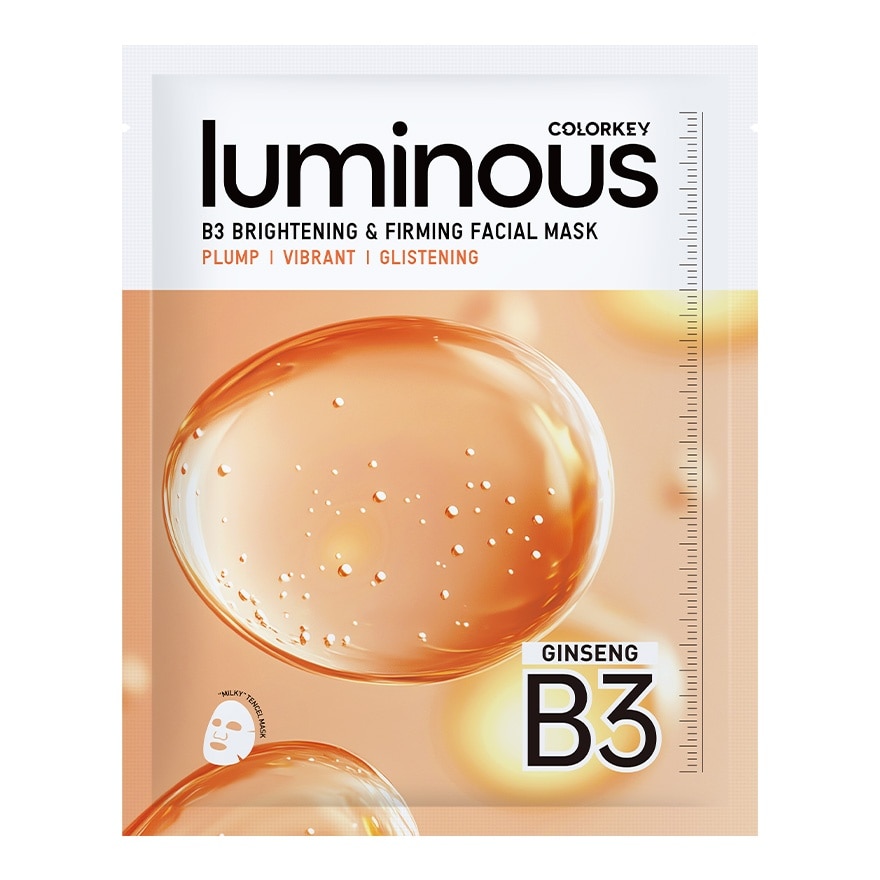 Mặt Nạ Săn Chắc Và Sáng Da B3 Colorkey Luminous B3 Brightening & Firming Facial Mask 30ml x 10pcs image